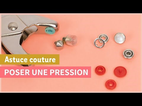 Comment poser un bouton pression avec une pince
