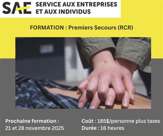 Ton "RCR" n'est pas à jour pour ta certification ? Tu dois faire ta mise à jour de ta formation "Premiers secours"? Nous avons la formation pour toi. ⬇⬇⬇ | Service aux entreprises et aux individus