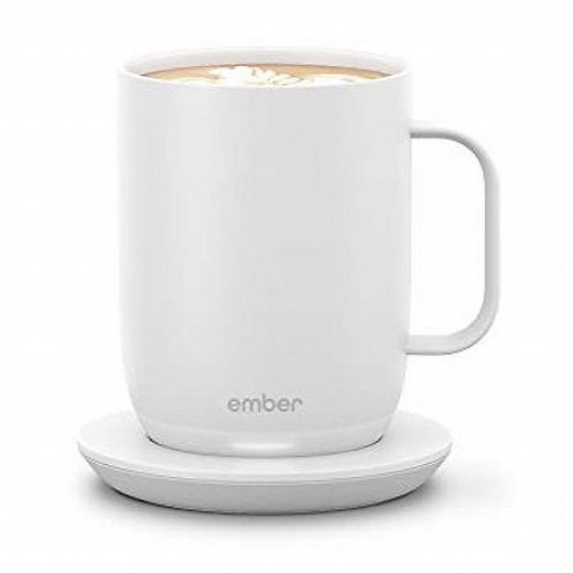 Ember Temperature Control Smart Mug 2, 14 oz, White, up to 1.5-hr Battery Life - App Controlled Heated Coffee/Tea Mug - Improved Design - Walmart.com