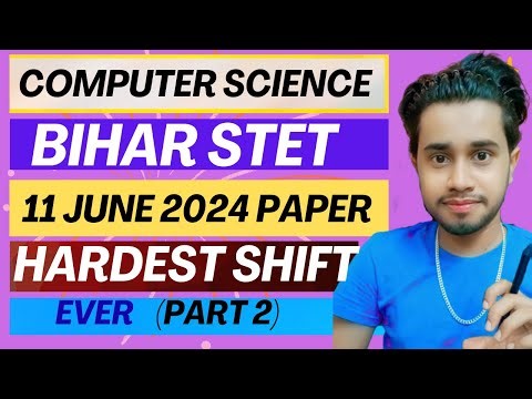 STET Computer Science 2025 | Previous Year Question Paper Solution | Part 2 | Triloki Sir