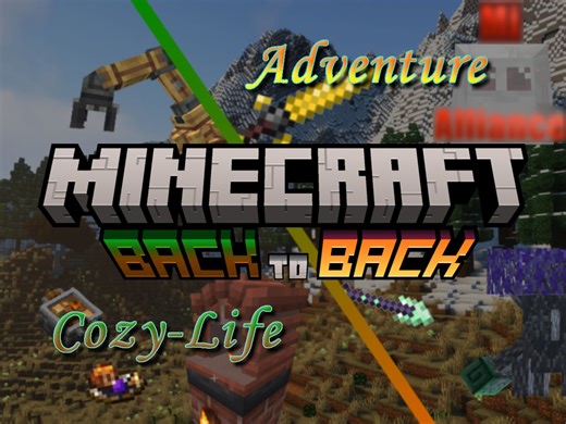 【整合包发布·背靠背】冒险战斗+养老生活！体验相辅相成带来的别样风情