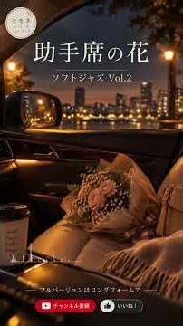 【広告なし・作業用BGM】助手席の花束 🌷 Soft Jazz Vol.2 | 女性ボーカル・癒し・夜カフェBGM