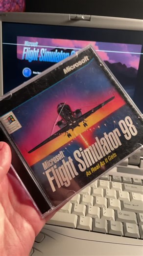 Flight Simulator from 1998 #fyp #foryoupage #1990s #90s #retropc #windows98 #flightsimulator