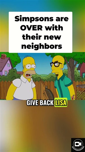 Homer is at war with the new neighbor
