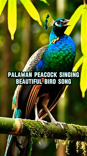 Palawan Peacock Singing | The Most Beautiful Bird Song You’ll Hear Today ✨🦜