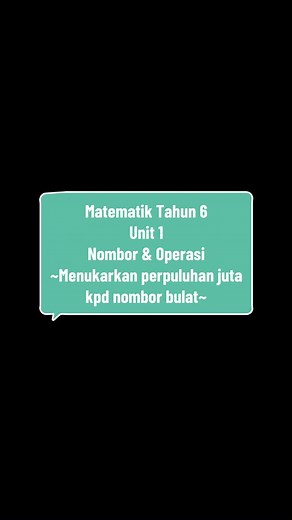 Pembelajaran Matematik Tahun 6: Menukarkan Perpuluhan