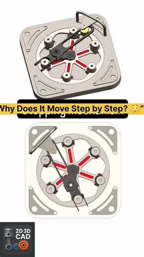 This Mechanism Moves Step-by-Step 😲