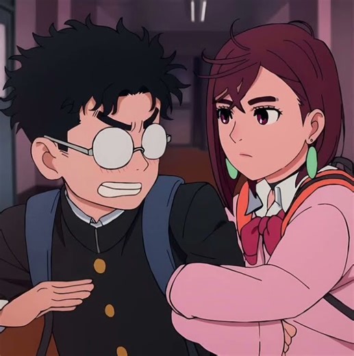 I crashed out when the alien girl kissed him #dandadan #ship #fypシ #edit #anime