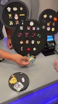 Trading ONLY Jumbo Disney Pins Onto The Pin Boards At Epcot!