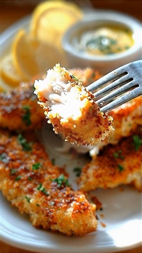 Crispy Lemon Garlic Chicken Tenders *There’s something wonderfully comforting about homemade chicken tenders—the gentle sizzle in the pan, that familiar golden crust, and the kind of aroma that brings everyone into the kitchen. These lemon-garlic tenders add a bright, fresh touch to a classic favorite we’ve enjoyed for years.* What You'll Need 1 1/2 pounds chicken tenders 1 cup buttermilk 1 cup panko breadcrumbs 1/2 cup grated Parmesan cheese 1 teaspoon garlic powder 1 teaspoon onion powder 1 te
