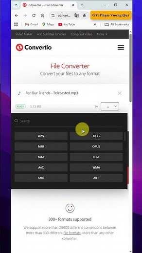 Convert file formats without installing software with Convertio.co