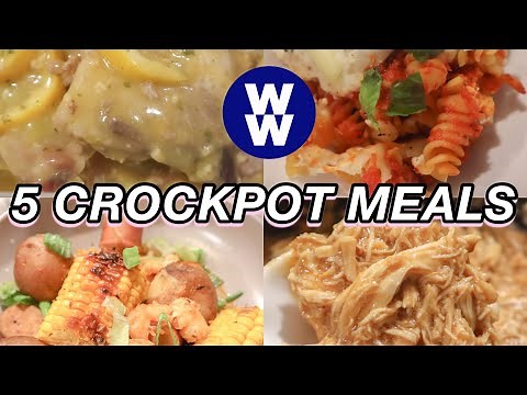 5 EASY FAVORITE CROCKPOT MEALS FOR WW (WEIGHT WATCHERS) BLUE PLAN!