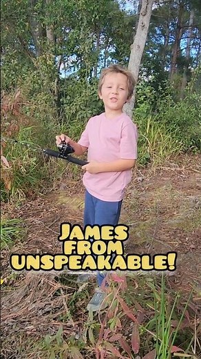 James from UNSPEAKABLE gets CHALLENGED! #shorts #fishing #challenge