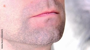 close-up of patient, young man with open mouth, dentist, doctor examines oral cavity, regular preventive examination, dentistry, dental treatment, dental prosthetics
