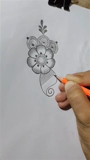 simple and easy pencil mehndi design#shorts #viral#mehndiclicks #pencilmehndi