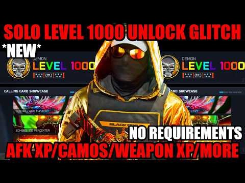 *NEW* GODMODE AFK UNLIMITED ALL GLITCH! BROKEN SOLO XP/CAMOS/MORE! BO7 GLITCHES! BO7 ZOMBIES GLITCH!