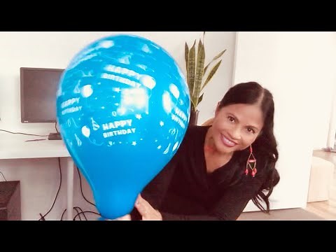 Happy Birthday Balloons 🎈 Birthday Celebration | Blowing, Popping and Playing with Four Balloons!!
