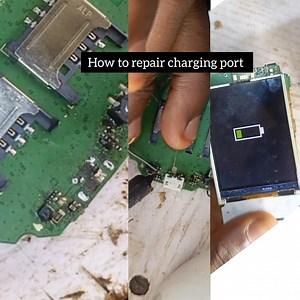Changing port repair easy trick ✅ #viralshorts #fyp #phonerepair #chargingportrepair | Wisdom Tech