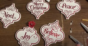 How To Make Ceramic Tile Christmas Ornaments