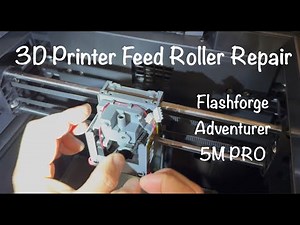 3D Printer Feed Roller and Nozzle Disassembly and Repair for Flashforge Adventurer 5M Pro