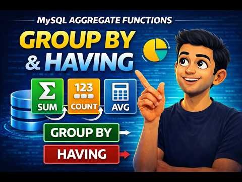 STOP Confusing GROUP BY & HAVING! 😱 MySQL Aggregate Functions Made Easy