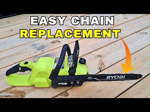 How to Replace Ryobi 40v Chainsaw Chain
