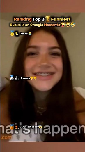 Ranking Top 3 Funniest Bucks is on Omegle Moments 😱😭👎 #funny #omegle