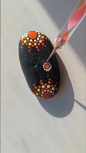 DIY Stone Painting | Dot Mandala Stone Art | Boho Style Rock Painting | Step-by-Step Stone Art |