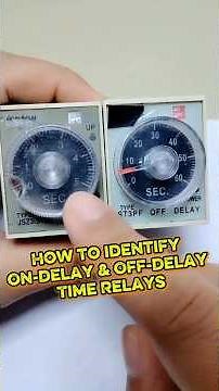 How to Identify On-Delay and Off-Delay Time Relays!⚡️💡 #timer #timerrelay #timerelay #timerelays