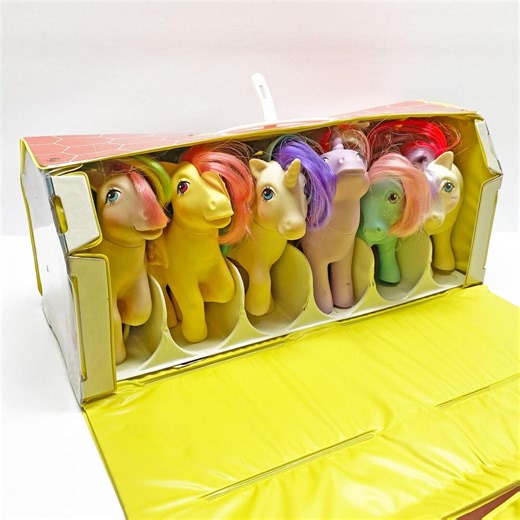 Vintage 1980s My Little Pony MLP G1 Lot - 6 Full-sized Ponies With Carry Case - Etsy UK