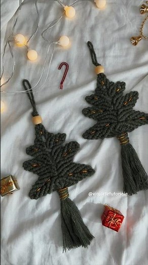 🎄 Árvore de Natal em macrame - Passo a passo completo aqui no canal #macrame #macrametutorial #diy
