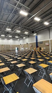 From Basketball Court to Exam Hall 🏀➡️📝 Over the past few weeks, our dedicated team have worked hard and extra hours to transform the East Venue basketball court into a fully set-up exam hall — complete with carpet, desks, chairs, and precisely measured spacing. All part of our ongoing arrangement with the venue — and a great example of teamwork in action, while going above and beyond .. Massive thanks to every committee member and friends who’ve helped do this for the past few weeks! 💪🤝🇵🇭