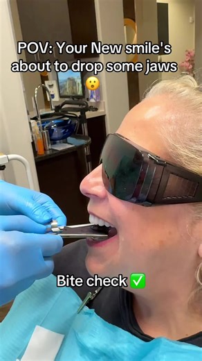 New Bite Check ✅ All-on-4 Implants 🦷 🔹Dr. Cory Nguyen, DDS,DABOI, DABDSM 🔹214-357-6100 🔹Dallas/Fort Worth, Texas 🔹www.BeyondSmiles.com #newteeth #foryou #dental #trend #dentist