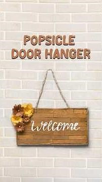 Popsicle Stick Door Hanger 🚪✨ | DIY Door Decor | Easy Ice Cream Stick Craft #Shorts
