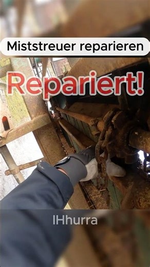 Miststreuer💩 reparieren🛠️ #ihc #353 #landwirtschaft #bauernhof #miststreuer #reparieren