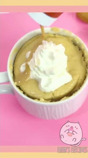 2 Minute AMAZING Caramel Mug Cake [Eggless]