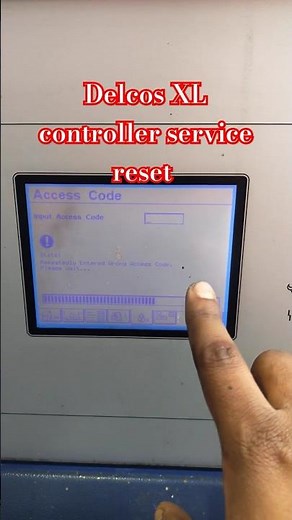 Compair Service reset for Delcos XL controller #aircompressor #technology #innovation #compair
