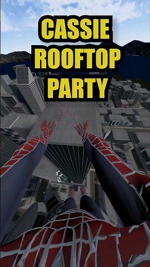 Spider-Man VR CASSIE ROOFTOP PARTY 🥳🎉#vr #virtualreality #spiderman #gaming