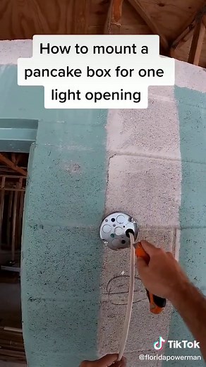 Mounting a Pancake Box for One Light Opening