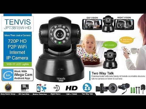 Set up TENVIS JPT3815W-HD 720P HD P2P WiFi Internet IP Camera With Mobile & Desktop