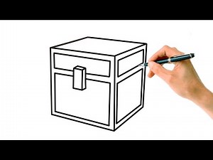 How To Draw A Minecraft Chest Step By Step Tutorial For Kids