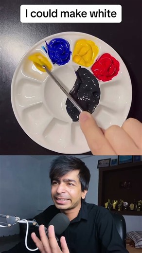 Make White Using Blue, Yellow & Red!