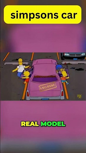 what car The Simpsons actually drive 🤔 #simpsons #homersimpson #carfacts #tvtrivia