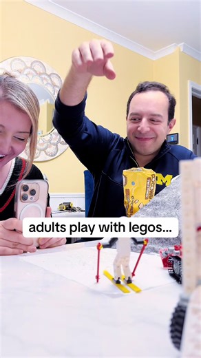 When adults play with legos and it turns into a production #legos #youngatheart #familyfun #holidays