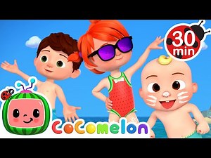 Sunscreen Fun at the Beach! ☀️🎨 | CoComelon | Kids Songs & Nursery Rhymes