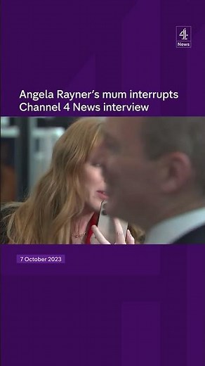 Angela Rayner’s mum interrupts Channel 4 News interview