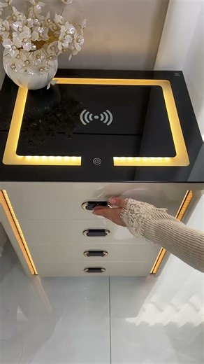 stylish and smart electric bedside table new choice #smartbedsidetable #bedroomideas #shortsfeed