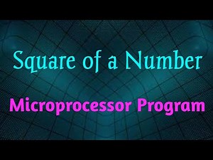 Square of a number in 8086 | Debug | 8086 | MPMC Programs | MPMC | ALP to find Square of a number
