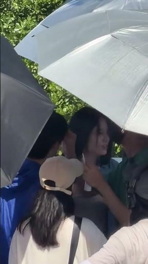 Zhou Ye and Hu Xianxu happily laughing on set of their drama