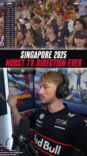 Worst F1 TV Direction Ever? 🤦‍♂️ - 2025 Singapore Grand Prix